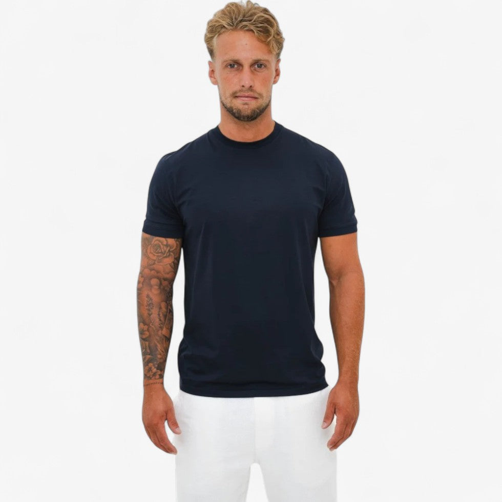 Koszulka Meska Basic Fit Bawelna Stretch