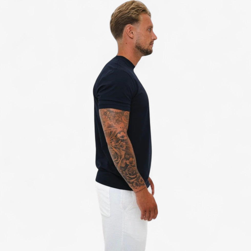 Koszulka Meska Basic Fit Bawelna Stretch