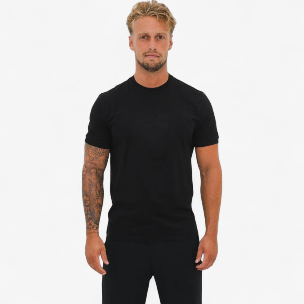 Koszulka Meska Basic Fit Bawelna Stretch