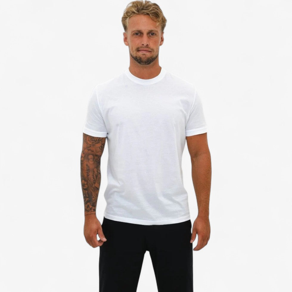 Koszulka Meska Basic Fit Bawelna Stretch